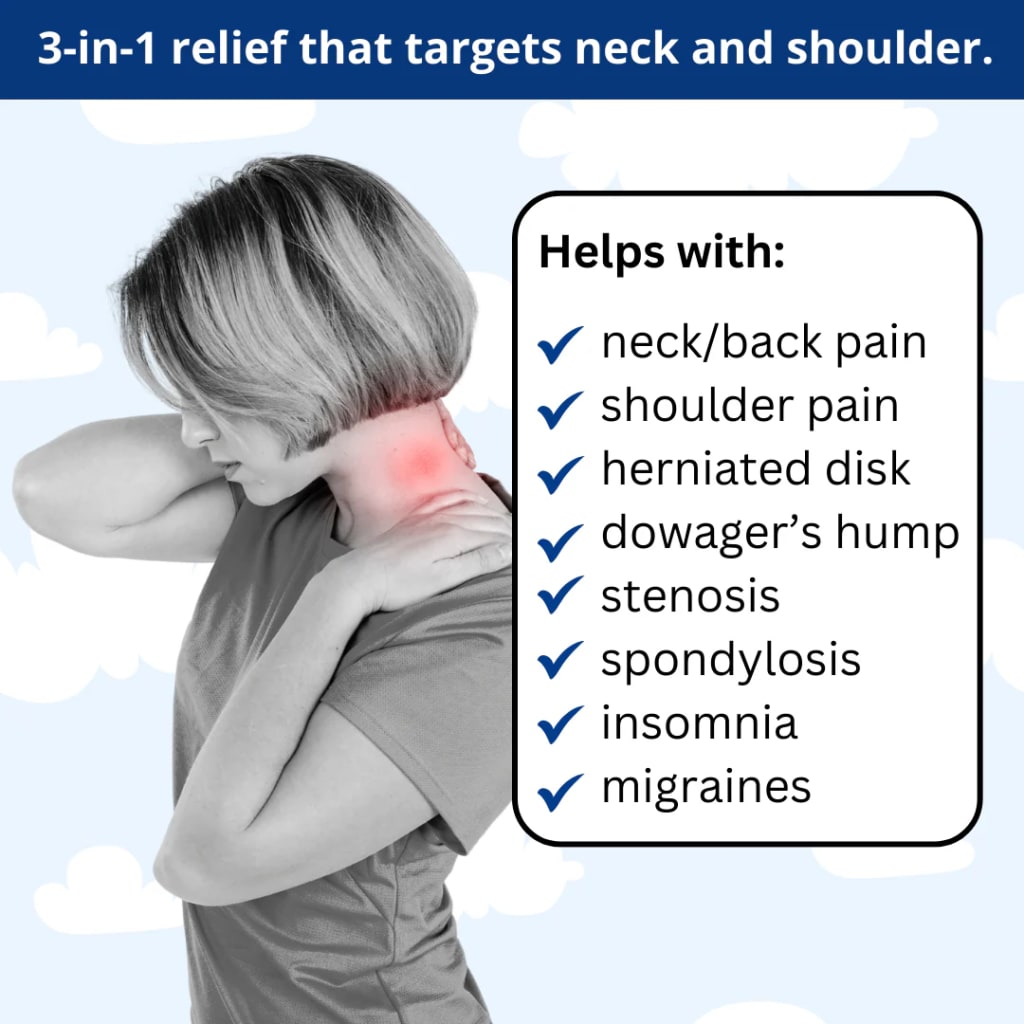 Pillura® 3 in 1 Neck Massager Pillow